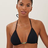 Firenze Kiana Tri Bikini Top - Black - Simply Beach UK