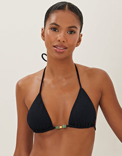 Firenze Kiana Tri Bikini Top - Black - Simply Beach UK