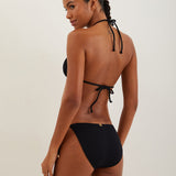 Firenze Tie Side Full Bikini Pant - Black - Simply Beach UK