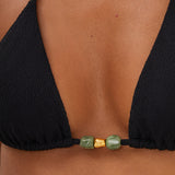 Firenze Kiana Tri Bikini Top - Black - Simply Beach UK