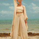 Sequin Palazzo Pants - Melon - Simply Beach UK