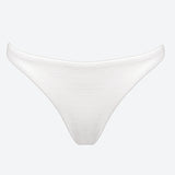 Retro Purity Bikini Bottom - White - Simply Beach UK