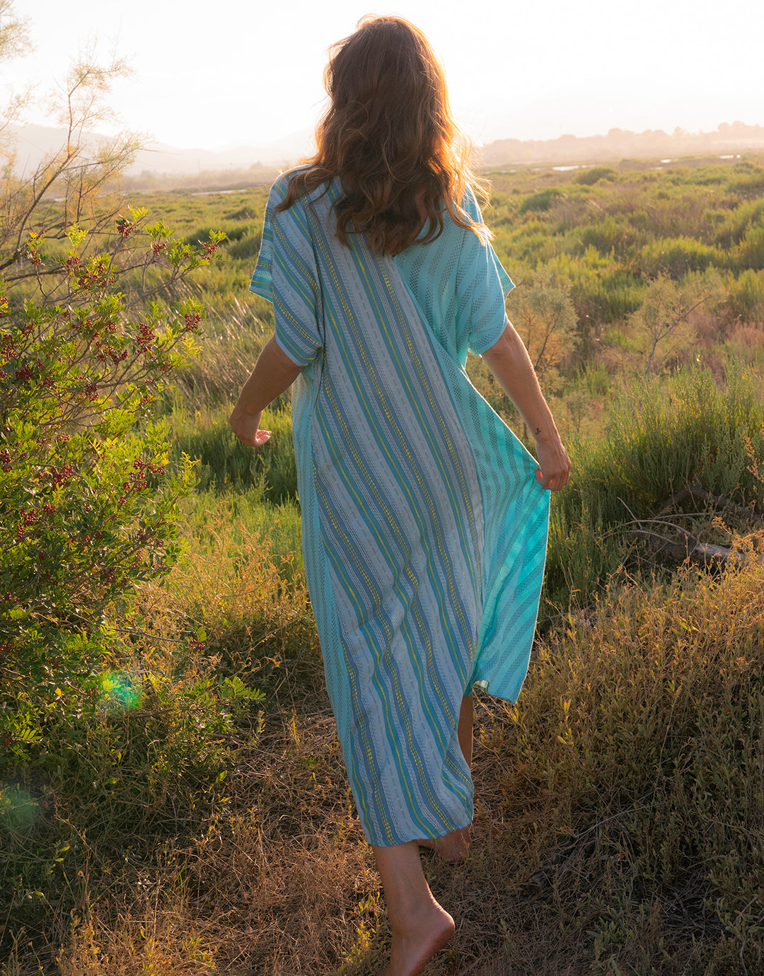 Yin-Yang Kaftan - Blue - Simply Beach UK