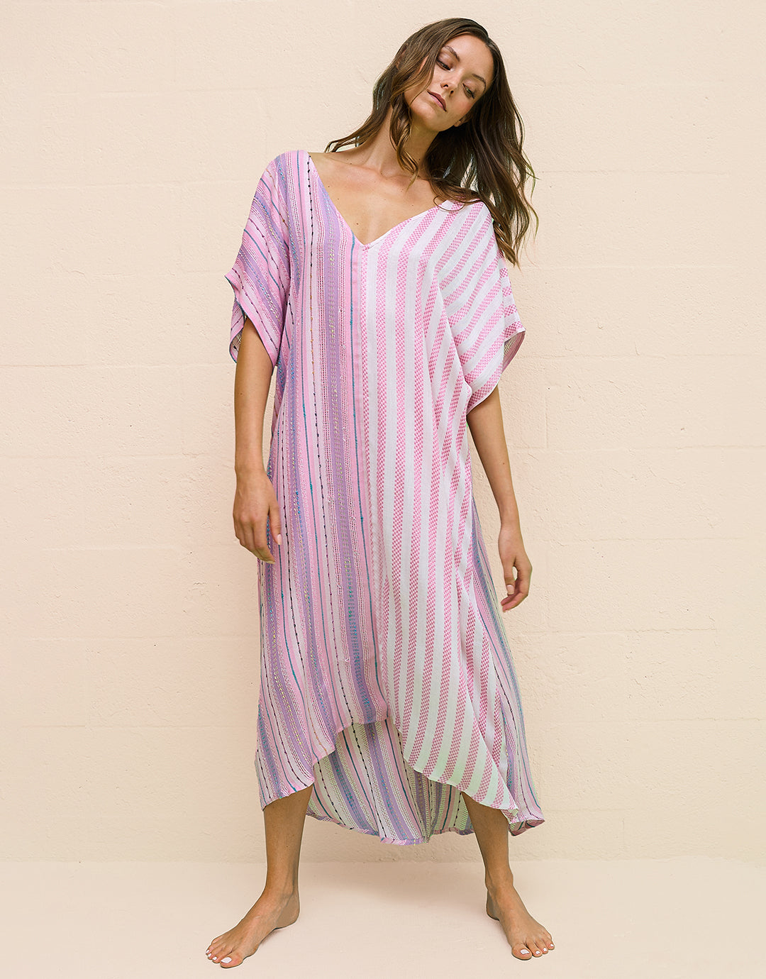 Yin-Yang Kaftan - Pink - Simply Beach UK