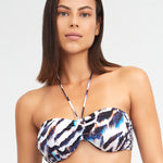 Alika Bandeau Bikini Top - Animal - Simply Beach UK