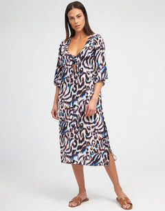 Alika Beach Dress - Animal - Simply Beach UK