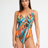 Aquarelle Wrap Front Swimsuit - Simply Beach UK