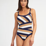 Doris Tank Swimsuit - Stripe - Simply Beach UK