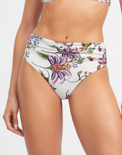 Jasmine Maxi Bikini Pant - White Floral - Simply Beach UK