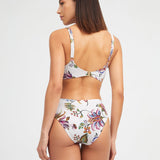 Jasmine Underwired Bikini Top - White Floral - Simply Beach UK