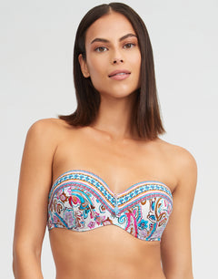 Laia Underwired Bandeau Bikini Top - Simply Beach UK