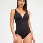 Olivia Freedom V Neck Swimsuit - Black - Simply Beach UK