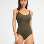 Olivia Freedom Tank Swimsuit - Khaki - Simply Beach UK