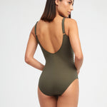 Olivia Freedom Tank Swimsuit - Khaki - Simply Beach UK