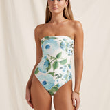 Isles Bandeau Swimsuit - Watercolour - Simply Beach UK