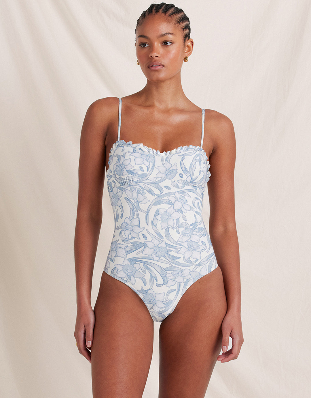 Daffodil Sonnet Swimsuit - Blue Print - Simply Beach UK