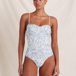 Daffodil Sonnet Swimsuit - Blue Print - Simply Beach UK