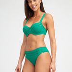 Stella Underwired Bikini Top - Green - Simply Beach UK